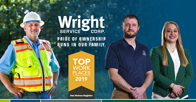 Iowa Top Workplaces Wright Service Corp.